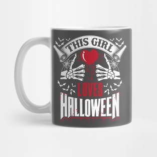 This Girl Love Halloween Creepy Design Mug